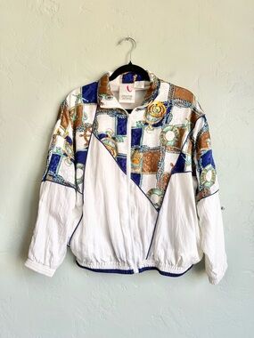 Vintage 80’s 90’s Avait Sportif‎ Nautical Sailing Boat Cruise Windbreaker Jacket